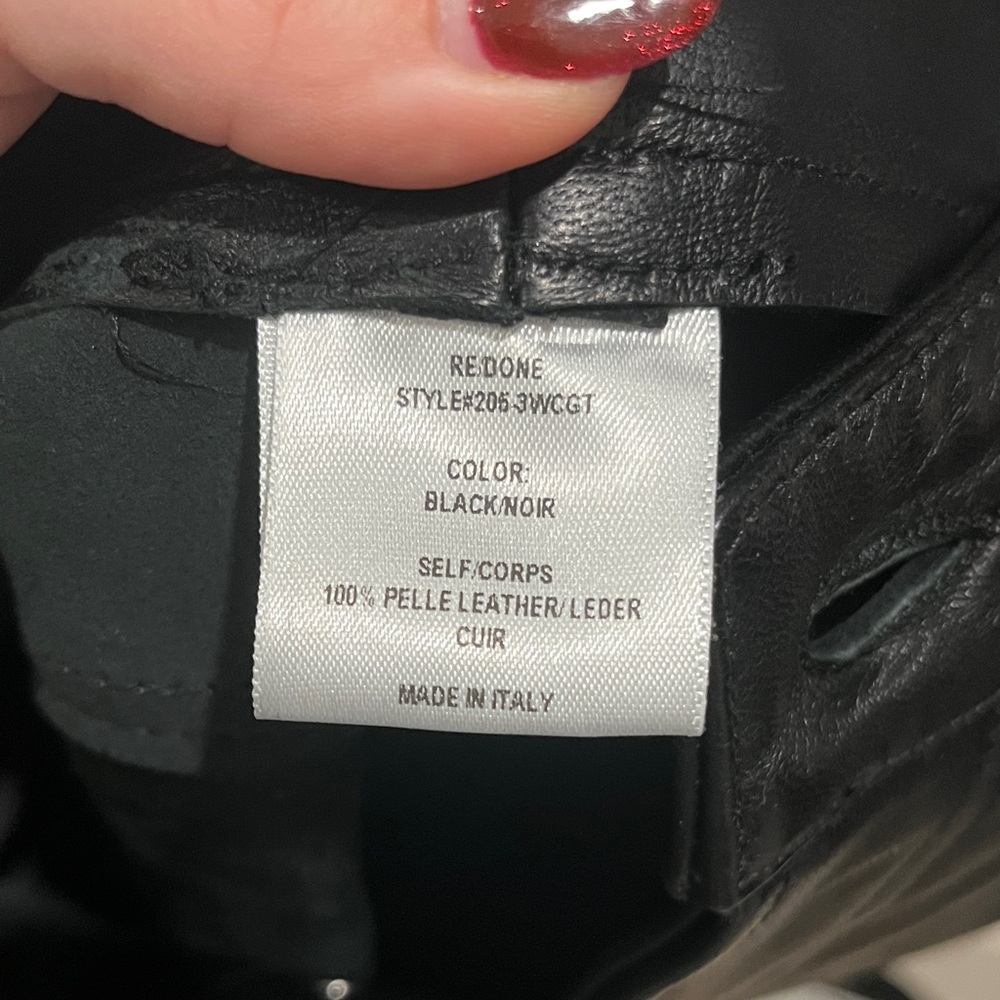 Re/Done Black Skinny Women's Pants - Picture 8 of 8